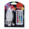 LED Bulbs C37 E27 6W RGB Blister packing