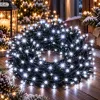 Lampki choinkowe 500 LED 38 m z flashem zimne białe zewnętrzne i wewnętrzne