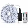 Lampki kolczatka micro LED 95 m 3000 LED zimna biała z pilotem IP65