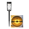 Lampa solarna wbijana w kształcie klepsydry 35cm ogrodowa ciepła biel