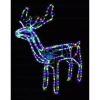 Renifer LED 120 cm z ruchomą głową, wielokolorowy – dekoracja świąteczna