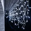 Lampki choinkowe sople 1000 LED 67 m z flashem zimne białe zewnętrzne i wewnętrzne