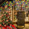 Lampki choinkowe sople 300 LED z flashem multikolor gruby kabel zewnętrzne i wewnętrzne