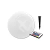 Lampa ogrodowa LED kula RGB 30cm biała solarna Vipelectro