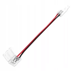 Złączka do taśmy x2 LED 10 mm zatrzaskowa z kablem 14cm — zdjęcie 2