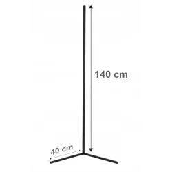 Lampa podłogowa LED RGB 20W 140cm czarna MasterLed — zdjęcie 6