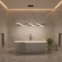 Lampa wisząca LED Kono 33W 100cm 4000K czarny — zdjęcie 4