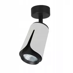 Kinkiet GU10 LED x1 biały+czarny.