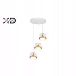 Oprawa wisząca x3 GX53 biała+złota okrągła Vipelectro XD-IK259W — zdjęcie 2