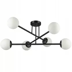 Żyrandol LED E27 Bali-12 74cm x6 czarny — zdjęcie 2