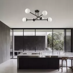 Żyrandol LED E27 Bali-12 74cm x6 czarny — zdjęcie 3