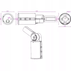 Adapter do słupa oświetleniowego 80mm-50mm Vipelectro — zdjęcie 3