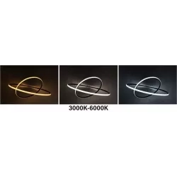 Żyrandol LED Coma 20/40/60cm 77W czarny — zdjęcie 6
