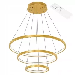 Żyrandol LED Coma 20/40/60cm 77W złoty — zdjęcie 3