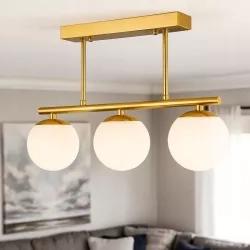 Żyrandol LED E27 Bali-12 47cm x3 złoty — zdjęcie 4