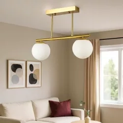 Żyrandol LED E27 Bali-12 38cm x2 złoty — zdjęcie 5