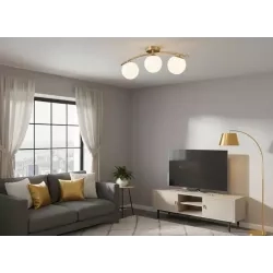 Żyrandol LED E27 Bali-12 51cm x3 złoty — zdjęcie 4