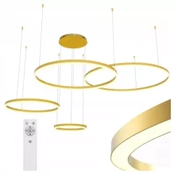 Żyrandol LED Mundo 40/60/80/100cm 119W złoty 3CCT — zdjęcie 2