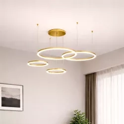 Żyrandol LED Mundo 40/60/80/100cm 119W złoty 3CCT — zdjęcie 4
