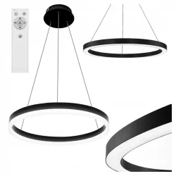 Żyrandol LED Mundo 40cm 22W czarny 3CCT pilot — zdjęcie 2
