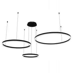 Żyrandol LED Mundo 40/60/80cm 72W czarny 3CCT pilot Vipelectro — zdjęcie 3