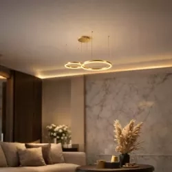 Żyrandol LED Mundo 40/60cm 36W czarny 3CCT pilot — zdjęcie 4