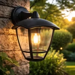 Lampa ogrodowa LED E27 Niko naścienna dół Vipelectro — zdjęcie 3