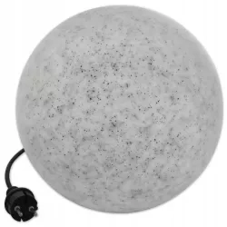 Lampa ogrodowa LED kula E27 35cm kamienna Vipelectro — zdjęcie 3