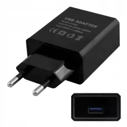 Zasilacz wtyczkowy 5V/3A 1x USB DC czarny Vipelectro — zdjęcie 2