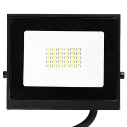 Naświetlacz LED 20W 6500K czarny szklany klosz 22,5 cm P07 — zdjęcie 3