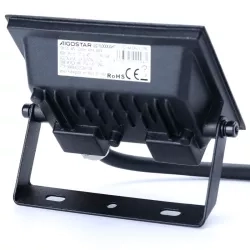 Naświetlacz LED 10W 4000K czarny szklany klosz 22,5 cm P07 — zdjęcie 4