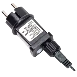 Lampki kurtynowe 3+3m 372 LED ciepłe światło przezroczysty kabel 10 cm funkcje pamięć timer IP44 — zdjęcie 4