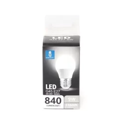 Żarówka LED G45 E27 9W 840lm zimna 4000K do kuchni energooszczędna — zdjęcie 2
