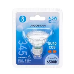 Żarówki LED GU10 4,5W 6500K szkło 2 szt. blister — zdjęcie 4