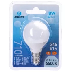 Żarówki LED G45 E14 8W 6500K 2 szt. blister — zdjęcie 5
