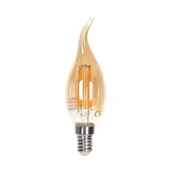Żarówka LED filament C35 E14 4W 2200K bursztynowa blister 1 szt — zdjęcie 2