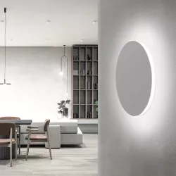 Lampa ścienna LED okrągła 6,5W 6500K biała metalowa — zdjęcie 4