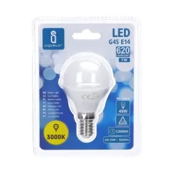 Żarówki LED G45 E14 7W 3000K 2 szt. blister — zdjęcie 6