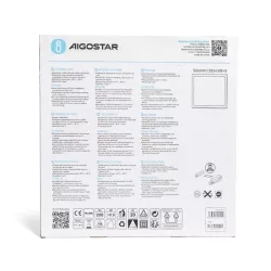 Duży panel 60 x 60 cm LED 40W ciepły 4600 lm Aigostar — zdjęcie 6