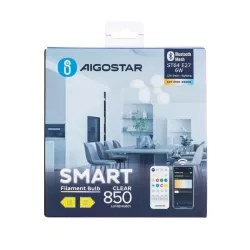 Żarówka smart ST64 E27 6W CCT Bluetooth mesh 2 szt. przezroczysta — zdjęcie 6