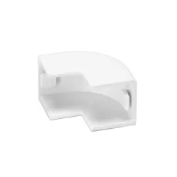 Kolanko zewnętrzne kwadratowe 15x10 mm białe PVC 4 szt — zdjęcie 3