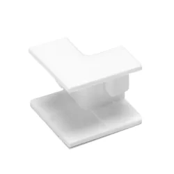 Łuk wewnętrzny kwadratowy 15x10 mm PVC biały 4 szt — zdjęcie 3