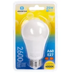 Żarówka LED A60 E27 25W 4000K 1 szt. blister — zdjęcie 5