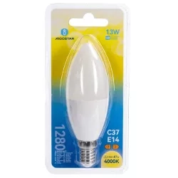 Żarówki LED C37 E14 13W 4000K 2 szt. blister — zdjęcie 5