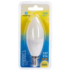 Żarówki LED C37 E14 14W 4000K 2 szt. blister — zdjęcie 5
