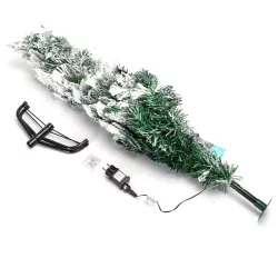 Choinka niskonapięciowa 120 cm biała ciepła 125 LED 8 trybów timer IP44 — zdjęcie 4