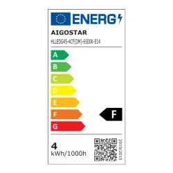 Żarówka LED filament G45 E14 4W 6500K zimna biała transparentna 1 szt — zdjęcie 6