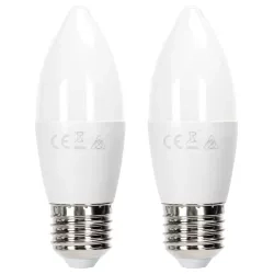 Żarówki LED C37 E27 12W 4000K 2 szt. blister — zdjęcie 2