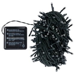 Aigostar Łańcuch świetlny LED solarny płaski liniowy zielony kabel biała barwa 2M+20M 200LED 10cm 8 funkcji pamięć OFF IP65