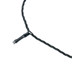 Aigostar Łańcuch świetlny LED solarny płaski liniowy zielony kabel biała barwa 2M+20M 200LED 10cm 8 funkcji pamięć OFF IP65